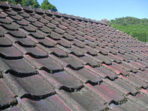 洗浄前屋根瓦
